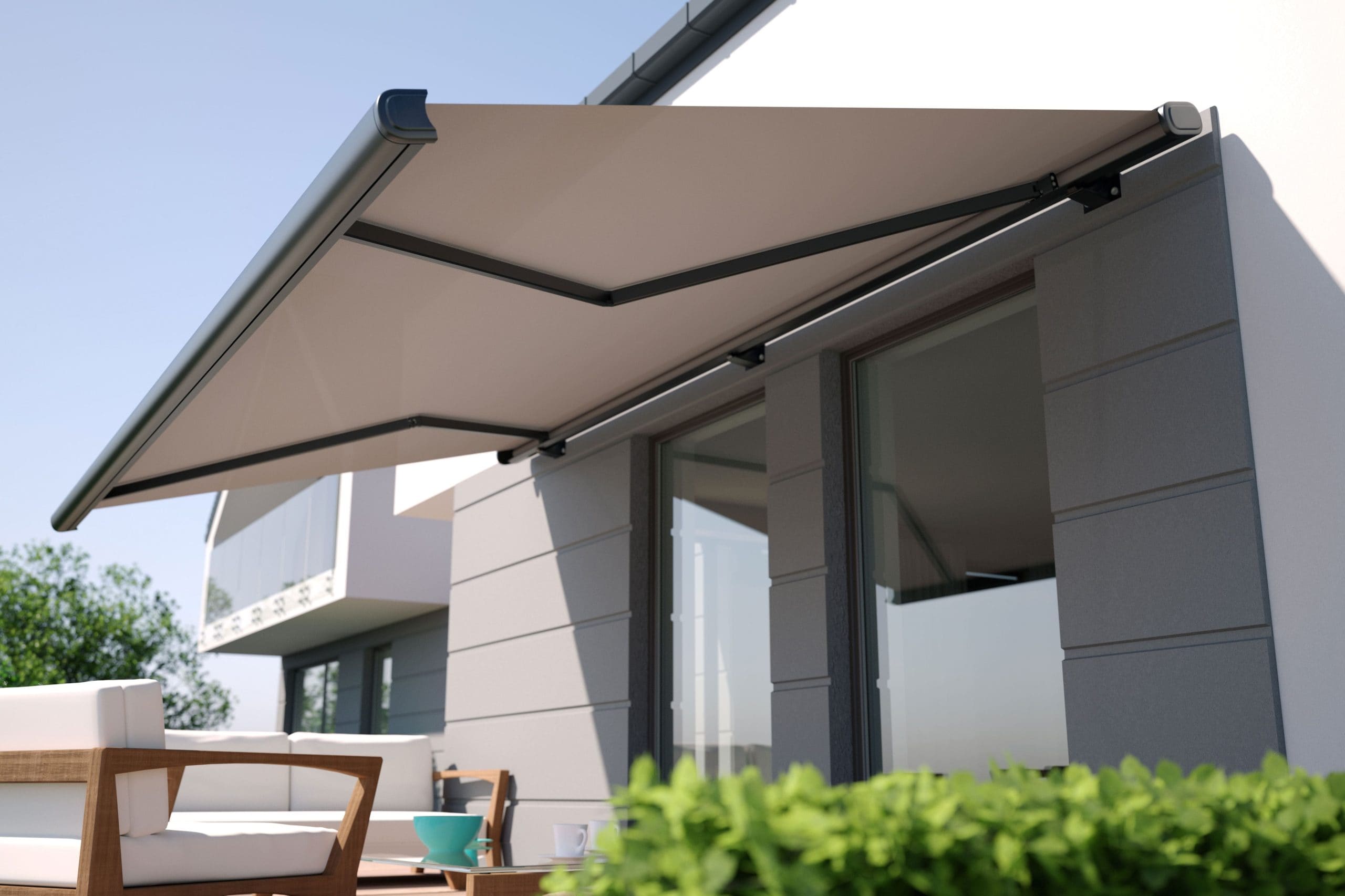Residential awning installation in Des Moines